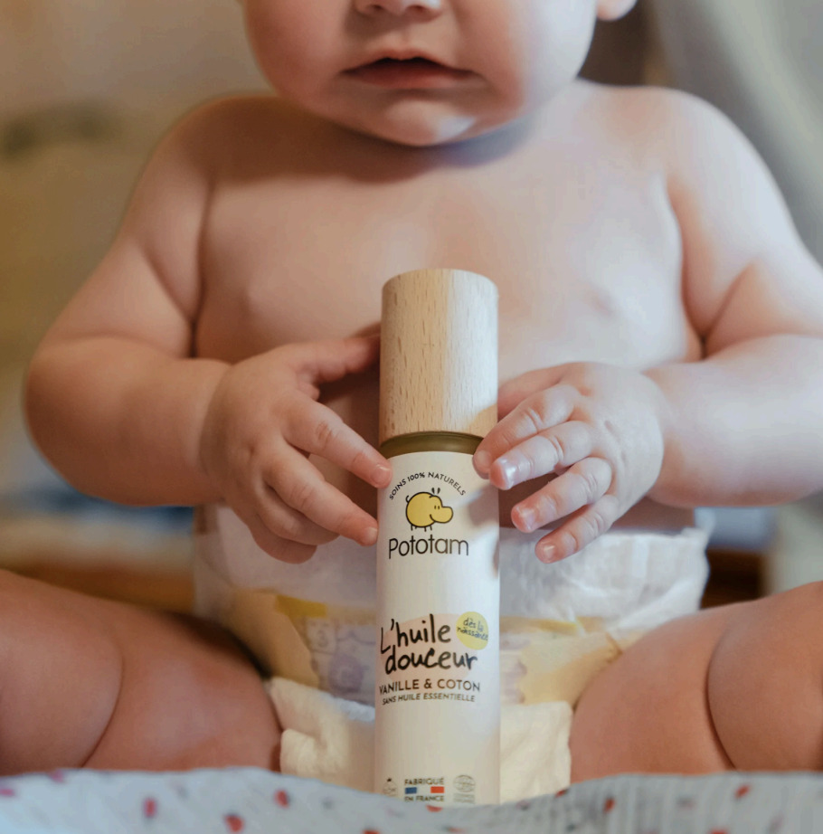 Massage bébé & huile de massage Popotam